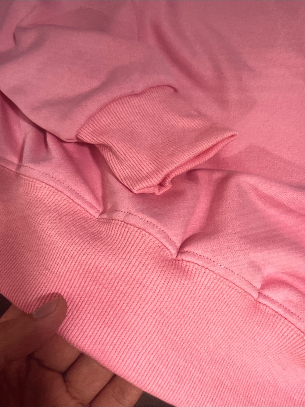 ALO Yoga Pink Cropped Sweatshirt & Drawstring Shorts Set Size M - Picture 4 of 11